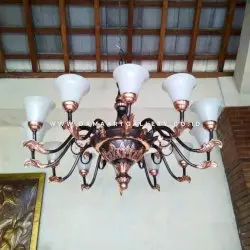 Pesona Lampu Joglo Tembaga Sentuhan Tradisional yang Elegan
